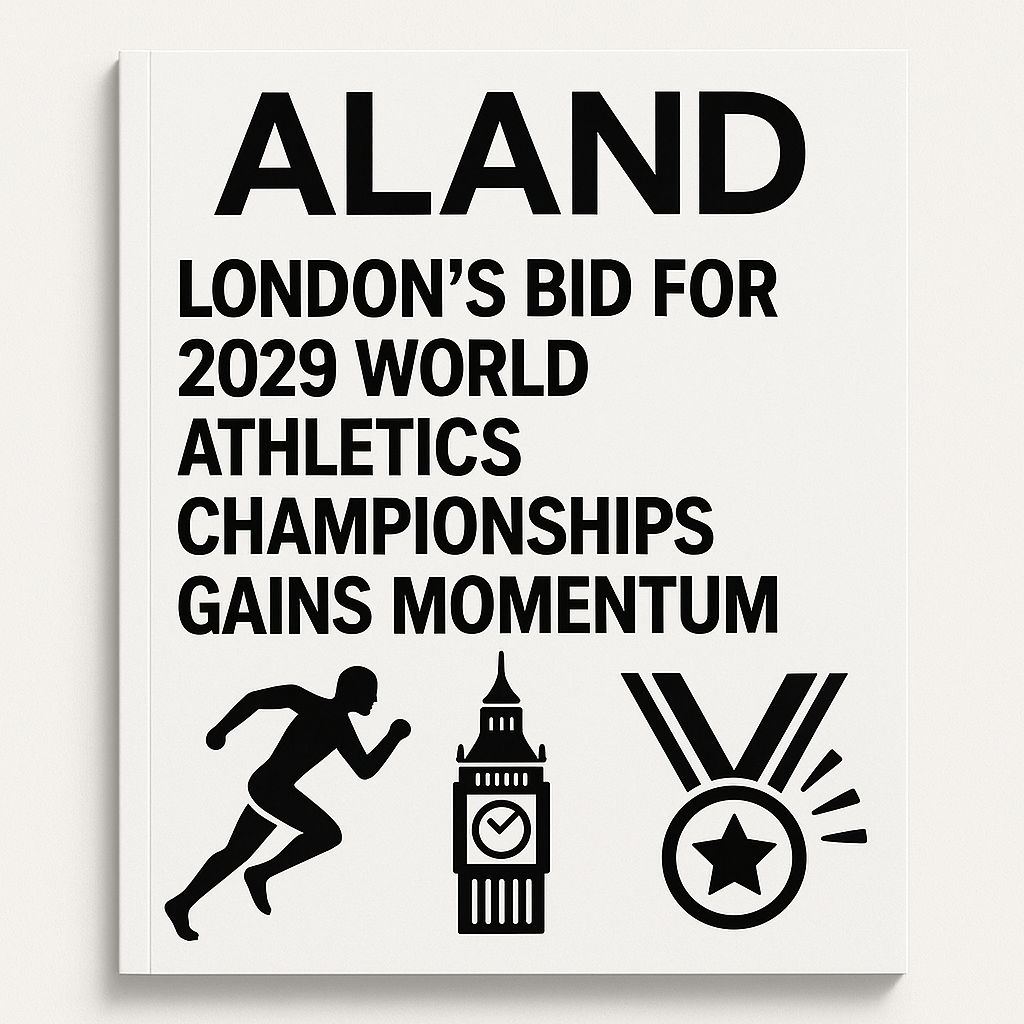  ALAND Magazine Cover - London 2029 World Athletics Championships Bid